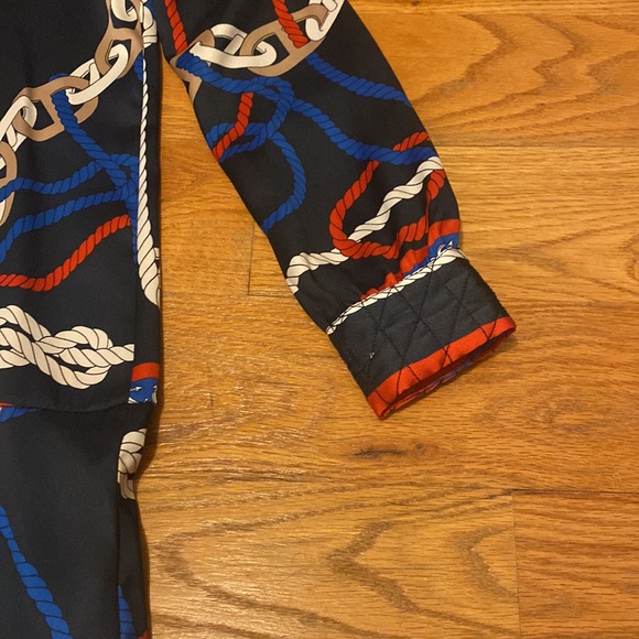 NWT ZARA XS Button Front Nautical Dress - Picture 12 of 15